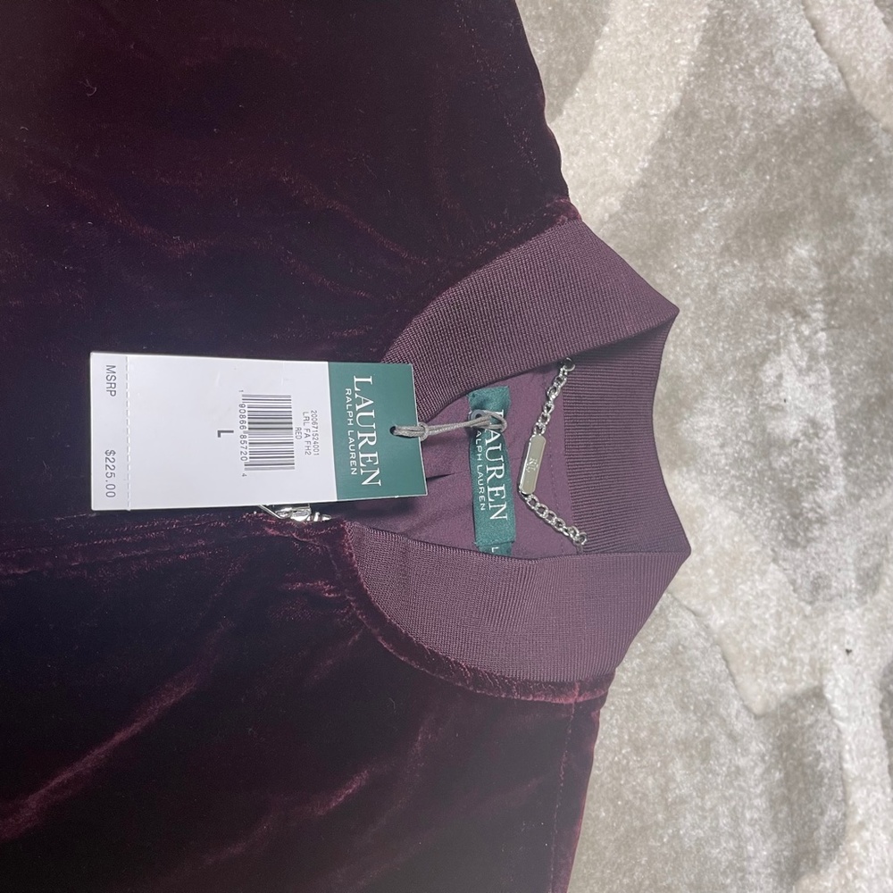 NWT Lauren by Ralph Lauren Velour Track Suit - Picture 3 of 5